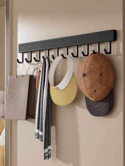 Punch-Free Self-Adhesive Freestanding Stainless Steel Baseball Cap Rack,Hat Display Hook,Modern Minimalist High-Value Design,Tool-Free Installation,Super Simple,Smooth Metallic Texture,Easy Storage,Hat Racks,Hat Organizer
