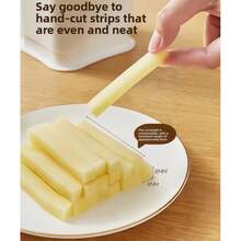 49-Slot Stainless Steel Potato Slicer And French Fry Cutter - A Multifunctional Kitchen Vegetable Cutter That Won't Harm Hands, Suitable For Cutting Fries, Carrots, Diced Fruits And Vegetables - Multicolor - View 7