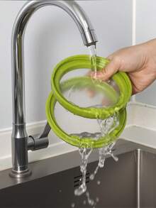 1 hộp đựng rau củ quả hai mặt bằng silicon, thiết kế màng mỏng kín khí, hộp đựng mini dùng trong tủ lạnh, bát tròn kín khí có thể tái sử dụng, xếp chồng được, tiện dụng cho ký túc xá và nhà bếp, bát đựng mini, vật dụng không thể thiếu trong nhà bếp. - Xem 9