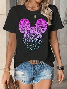 Disney Women T-Shirts - Black - View 2