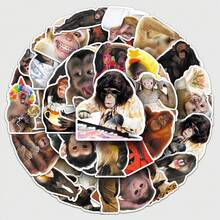 50 PCs Handmade Funny Cute Crazy Monkey Waterproof Stickers DIY For Phones Laptop Skateboard Creative Graffiti Car Motor Sticker - Single Piece - View 6