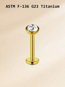 16G Titanium Alloy Lip Studs 3mm Ball CZ Labret Monroe Lip Ring For Women, G23 Tragus Helix Cartilage Earring Stud, Barbell Bar Length 6mm 8mm 10mm Body Piercing Jewelry - Lip Stud - View 20