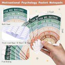 Bulk Journal Mental Health Awareness Notepad Pen For Teacher Back To Schoolsss Gift Employee Women Men Motivational Gift Positive Wellness Student Inspirational Notebooks(60 Pcs,Rainbow) - Rainbow - 查看 3