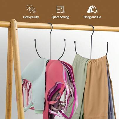 3pcs Two Random Color Hat Storage Racks, Dormitory Wardrobe Hanging Hat Racks, Multi-Functional Hat Display Racks.
