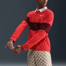 Nike 男士 AS M NKCT DFADV SLM LS POLO RGPOLO 针织翻领短袖衬衫 TIB8142-696 - 紅木色 - 查看 3