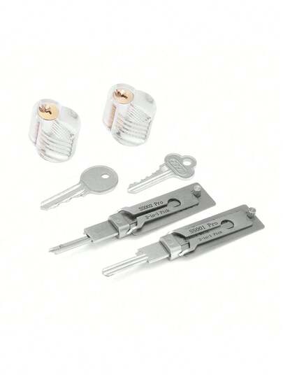 The Huanyu Ss001pro And Ss002pro Locksmith Practice Sets With Transparent Locks Are Used For Lock-Picking Practice