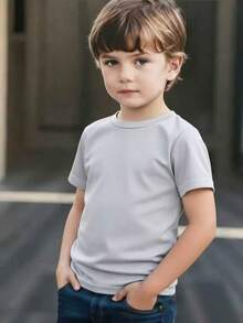 3pcs Boys' Quick Dry Mesh Round Neck Short Sleeve T-Shirts - Multicolor - View 4