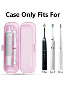 1个便携式通用电动牙刷收纳盒，半透明牙刷架，防尘牙刷盖，牙膏/牙刷盒，适合居家日常使用、商务旅行、户外旅行和露营、浴室装饰、返校季、夏季旅行配件、浴室小工具、浴室配件、家居用品、个人护理收纳、旅行必备品 - 彩色 - 查看 5