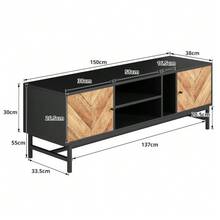 Television Stands & Entertainment Centers - Black+Natural - View 2