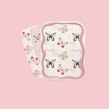 1个法式折叠镜梳，新款INS日系卡通可爱猫咪、兔子、蝴蝶结、字母、蝴蝶结、烟花城堡花卉图案设计，可折叠旅行镜带梳子，便携式化妆工具，二合一梳子镜，适合旅行、居家使用，可作为礼物送给朋友、家人、女朋友，情人节、母亲节礼物。 - 彩色 - 查看 8