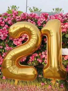 40 Inch Large 18th Birthday Number Balloon Candy Color 21st Birthday Number Balloon 1 Free Accessory 18th Birthday, 21st Birthday Party Decoration Scene Arrangement 18th 21st Photo Props - 18th Birthday - View 32