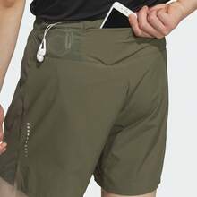 Adidas 男士 ESS RN SHORT M 休闲百搭日常梭织短裤 KH3761 - 綠色 - 查看 5