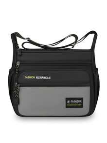 Large Capacity Men's Messenger Bag, Business Travel Casual Shoulder Bag, Fashionable Multi-Function Backpack - Multicolor - View 14