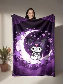 SANRIO 库洛米主题法兰绒毯,浅紫色底色,饰有蝴蝶结、骷髅头等标志性元素,可爱又个性十足,兼具装饰性和实用性,适合作为礼物或家居装饰,可用作披毯、空调毯、沙发毯,适用于沙发、卧室、露营、旅行等各种场合,实用且具有纪念意义。 - 紫色 - 查看 2