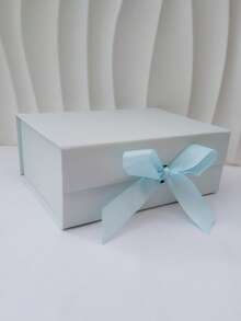 Caja de regalo plegable de cartón grueso, adecuada para envolver regalos, rectangular, con tapa de cierre magnético, con cinta, se puede usar como caja de propuesta para padrinos de boda, para bodas, Navidad, Halloween, embalaje de regalos de cumpleaños, útiles escolares, regreso a clases, etc. - Multicolor - Ver 13