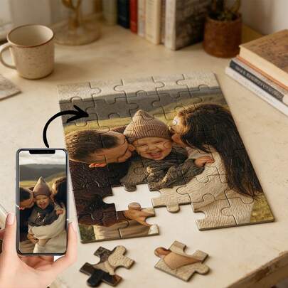 Puzzle en bois personnalisé, puzzle portrait photo personnalisé, cadeau d'anniversaire, puzzle souvenir personnalisé pour occasions spéciales, puzzle portrait de couple, puzzle photo souvenir de voyage, puzzle photo personnalisé pour anniversaire, puzzle photo de classe de remise des diplômes, puzzle photo personnalisé pour rassemblement familial, puzzle personnalisé cadeau pour les fêtes