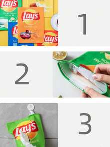 1个创意薯片造型纸巾盒，节省空间的方形纸巾盒，立方体纸巾盒，创新薯片袋设计，汽车沙发纸巾盒收纳盒，适用于客厅、餐厅、卧室 - 彩色 - 查看 6