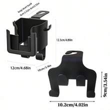 2 piezas Organizador multiusos para respaldo de asiento de coche, con portavasos, soporte para teléfono, ganchos, accesorios prácticos de almacenamiento interior para el automóvil - Gancho de almacenamiento para portavasos de asiento de 2 piezas - Ver 4