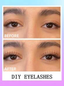 192pcs D-Curl Individual Eyelash Extensions Kit, 9-16mm Mixed Lash Clusters, Includes Lash Glue, Sealant And Application Tools For DIY Lash Extension At Home - Multicolor - View 8