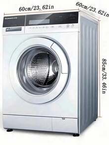 1pc Lace Edged Washing Machine Cover, Side Opening Design, Fits 8-10kg Fully Automatic Washing Machine, Home Appliance Dust Cover Storage - Multicolor - View 6