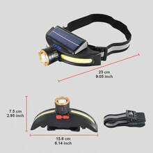9900LM Most Powerful Solar Headlamp 4 Modes Rechargeable LED Headlight Solar Charging Built-In Battery Outdoor Fishing Lantern - Headlamp - View 4