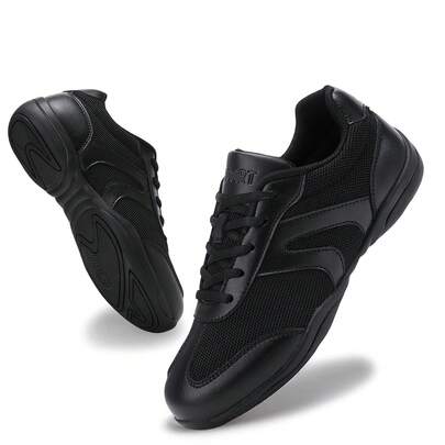 Zapatos de porristas negros para mujer, zapatos de baile de porristas para niñas, adecuados para entrenamiento de equipo adolescente, competición, porrismo