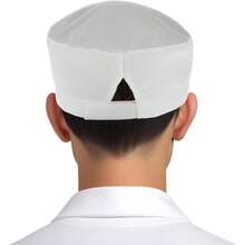 Mesh Chef Hats Chef Beanie Adjustable White Unisex Chef Hats Beanie Flat Catering Hat Adjustable Kitchen Cooking Caps With Breathable Mesh Top Kitchen Cooking Food Service Cap Adults Women Men - Mặc định - Xem 4