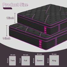 Duchess 14 Inch Twin Full Queen King Size Mattress In A Box Pocket Spring Gel Memory Foam,Medium Firm  Motion Isolation&Edge Support - 14 inch - Xem 2
