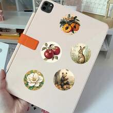 SCXXBSW 50pcs Animal Forest Stickers, Suitable For Decorating Laptops, Mobile Phones, Laptops, Refrigerators, Waterproof Stickers - Multicolor - View 9
