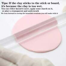 1pc/2pcs Acrylic Solid Clay Roller/Clay Acrylic Sheet Clay Modeling Tool For Sculpting DIY Clay Art Crafts - Clear - View 11
