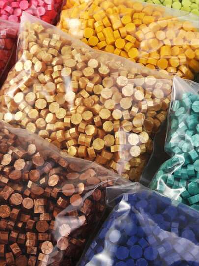 200pcs/Bag Octagonal Sealing Wax Beads, Suitable For Wax Seal Stamps, Handmade Cards & Envelopes Decoration, DIY Crafts, Gift Packaging, Envelope Sealing, Party Invitations, Scrapbooking, Back To School Supplies