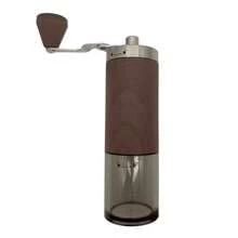 1 buah Penggiling Kopi Manual Motif Kayu Gelap, Penggiling Kopi Klasik Cocok untuk Dapur Rumah dan Perjalanan Luar Ruangan - Coklat tua - View 8