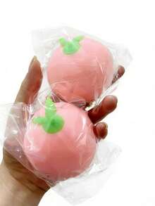 1 pieza Juguete antiestrés de , Melocotón realista apretable y suave, Juguete de compresión y rebote lento súper suave y lindo, Pequeño regalo - Multicolor - Ver 10