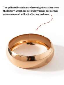 3pcs Set Exaggerated Asymmetric Resin Semi-Transparent Bracelet Set, Versatile For Women - Multicolor - View 6