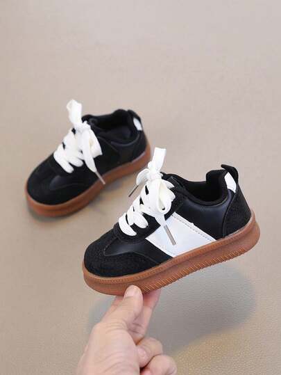 1 Pair Children's Soft Bottom Breathable Non-Slip Sports Shoes, Casual Low-Top Sports Shoes, Baby Toddler Shoes, Suitable For Boys/Girls Outdoor Running Shoes