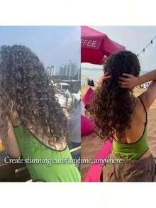 10/20pcs Curling Iron, Spiral Hair Curler, DIY Hairstyling Tool, No-Heat Spiral Hair Curler, Spiral Curling Styling Curler Accessories, DIY Hairstyling Tool - Multicolor - View 3