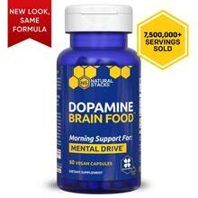 Miriyalyad Dopamine Brain Food Supplement W/L- Promotes Mental Drive, Clarity & Focus - Supports Mental Energy - 60 Capsules - 1PCS - 查看 10