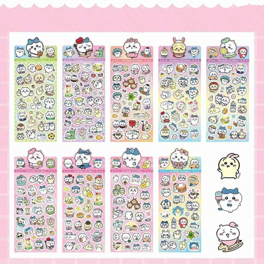 1pc 2026 Popular Laser Stickers, Super Popular Cartoon And Anime Peripherals, Blingbling Laser Texture Is Super Eye-Catching, Cute And Healing Patterns, High Fidelity, And Random Styles Are Full Of Surprises. It Can Be Used To Attach Handheld Devices, Water Bottles, Phone Cases, Stationery, And Is Versatile And Versatile - Multicolor - View 1