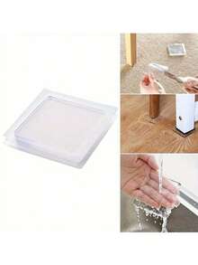 1/4/8 piezas Almohadillas transparentes invisibles antideslizantes para muebles, almohadillas de silicona suave que absorben los golpes y reducen el ruido, sin necesidad de adhesivo, adecuadas para muebles y electrodomésticos del hogar, regalo práctico para el hogar, perfecto para Año Nuevo, Día de San Valentín, temporada de graduación - Versión engrosada - Ver 7