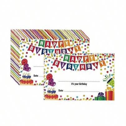 Giấy chứng nhận sinh nhật nhiều màu sắc, thích hợp làm giấy khen sinh nhật trong lớp học, quà tặng sinh nhật cho giáo viên, đồ dùng học tập cho giáo viên nhân dịp năm học mới.