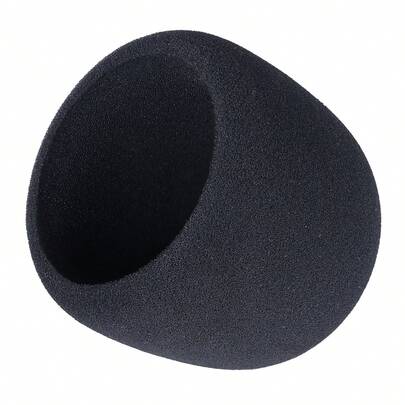 Wanjason 泡沫麦克风防风罩 - 适用于 Blue Ye Ti、Ye Ti Pro 电容麦克风的麦克风防喷罩（黑色）