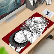 Tấm lót chuột chơi game hình cô gái anime cỡ lớn, thảm bảo vệ bàn làm việc thẩm mỹ, tấm lót chuột bằng cao su có thể giặt được, chống trượt, nhiều kích cỡ, phù hợp cho gia đình và văn phòng, món quà tuyệt vời cho gia đình và bạn bè. - Xem 12