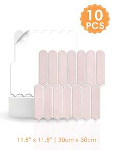 1/10/20 miếng dán tường tự dính hình vảy cá bằng PVC, decal trang trí tường, kích thước 30 x 30 cm, decal dán tường chống thấm nước cho phòng tắm, tấm trang trí tường phòng khách, trang trí nhà cửa đơn giản tự làm, trang trí nội thất. - A - Xem 15