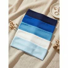5pcs/Pack Women's Bohemian Style Non-Slip Headbands, Suitable For Yoga, Running, Fitness And Face Washing - Soft Elastic Moisture-Wicking Headbands, Solid Color Casual Headbands, Suitable For All Seasons, Women And Girls Hair Accessories (Black, Gray, Pink, White, Navy Blue) Women Sweatband Casual Hair Band Elegant Head Scarf - Nhiều màu-2 - Xem 8