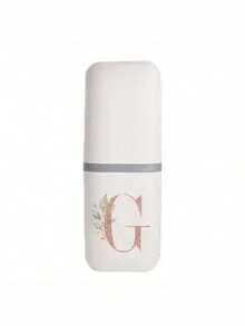 1 pieza Soporte para cepillo de dientes portátil con letra A-Z en color oro rosa, mantiene tu cepillo de dientes limpio y portátil. Estante portátil para cepillo de dientes, tapa portátil para vaso del cepillo de dientes, adecuado para viajes, campamentos, viajes de negocios y escuela, vaso multiusos para cepillo de dientes, vaso de viaje, juego de almacenamiento de cepillo de dientes y artículos de tocador, caja de almacenamiento de artículos de tocador minimalista, artículos de viaje esenciales, accesorios de baño, artículos para el hogar y almacenamiento, muy conveniente y práctico - Multicolor - Ver 10