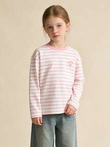 Balabala 2026 Unisex Cotton Long Sleeve T-Shirt, Quick-Dry Spring Version - White and Red - View 3