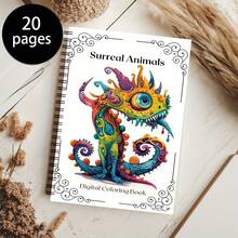 1pc Imaginative Creature Drawing Sketchbook, Whimsical Fantasy Animals, Spiral Bound, Sturdy & Durable, Perfect For Fantasy Enthusiasts (Pens Not Included) - Single Piece - View 4