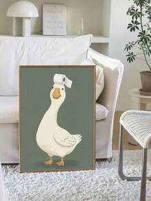 Tranh canvas không khung hình chú vịt hoạt hình dễ thương dùng cho giấy vệ sinh, trang trí nhà cửa cho phòng khách, phòng ngủ, tranh treo tường, tranh canvas trang trí sáng tạo phù hợp cho nhà ở, phòng ngủ, nhà bếp, phòng tắm, khách sạn, quán cà phê, văn phòng, nhà vệ sinh. - Nhiều màu - Xem 5