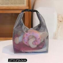 Multifunctional Portable Toilet Bag, Large Capacity, Waterproof And Dirt-Resistant, Thick PVC Material, With Buckle Design - Multicolor - View 7