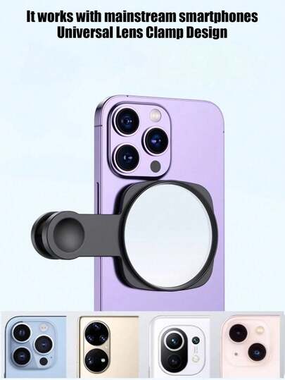 4pcs 3rd Generation High Definition Reflective Rear Camera Selfie Clip Smartphone Accessory With Storage Box